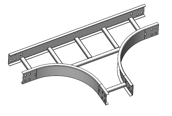 A3004554-梯形托盘水平三通